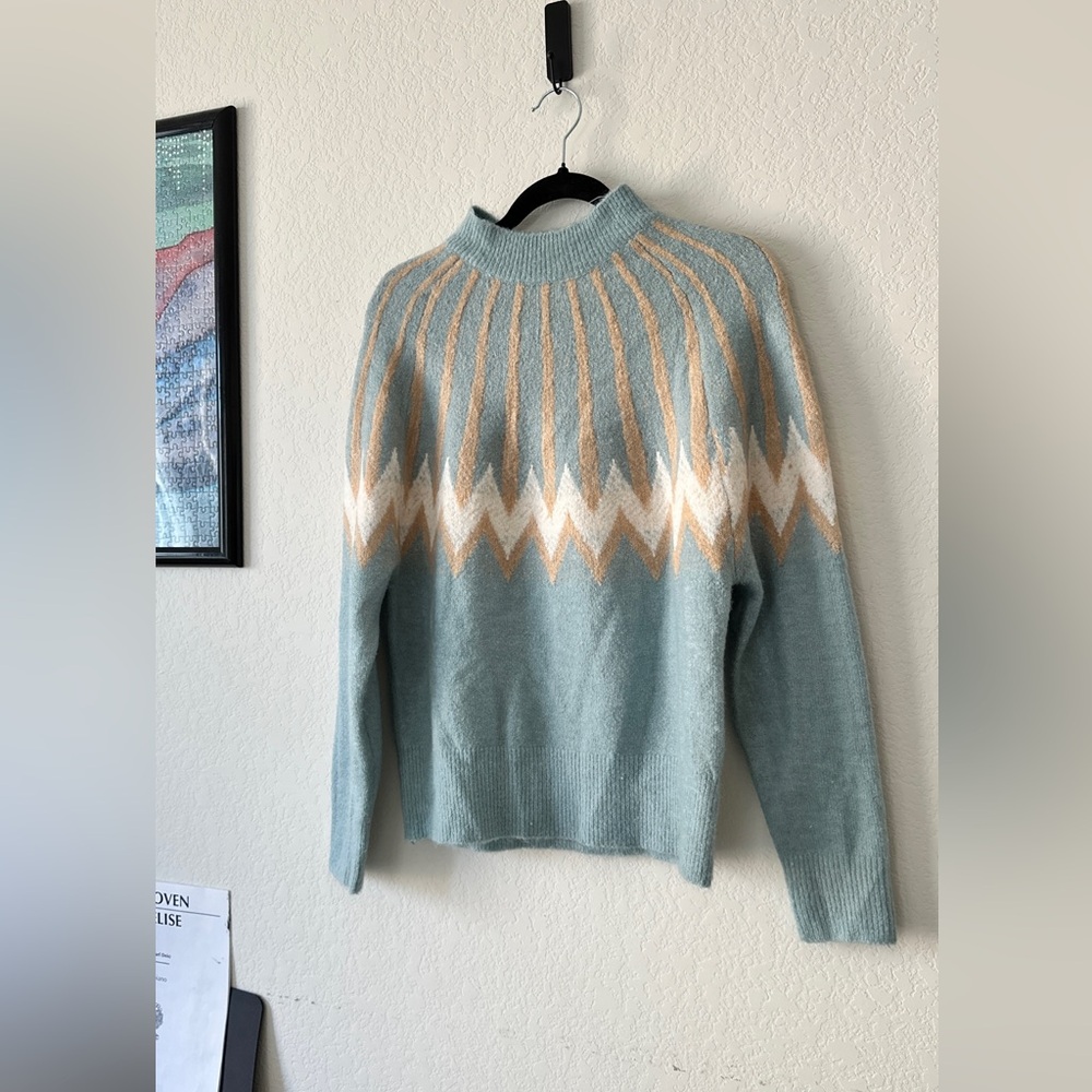 Dreamers Blue and White Sweater
